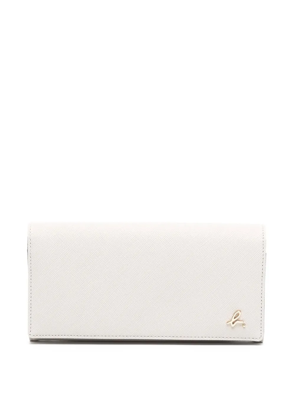 

agnès b. logo textured wallet - Grey