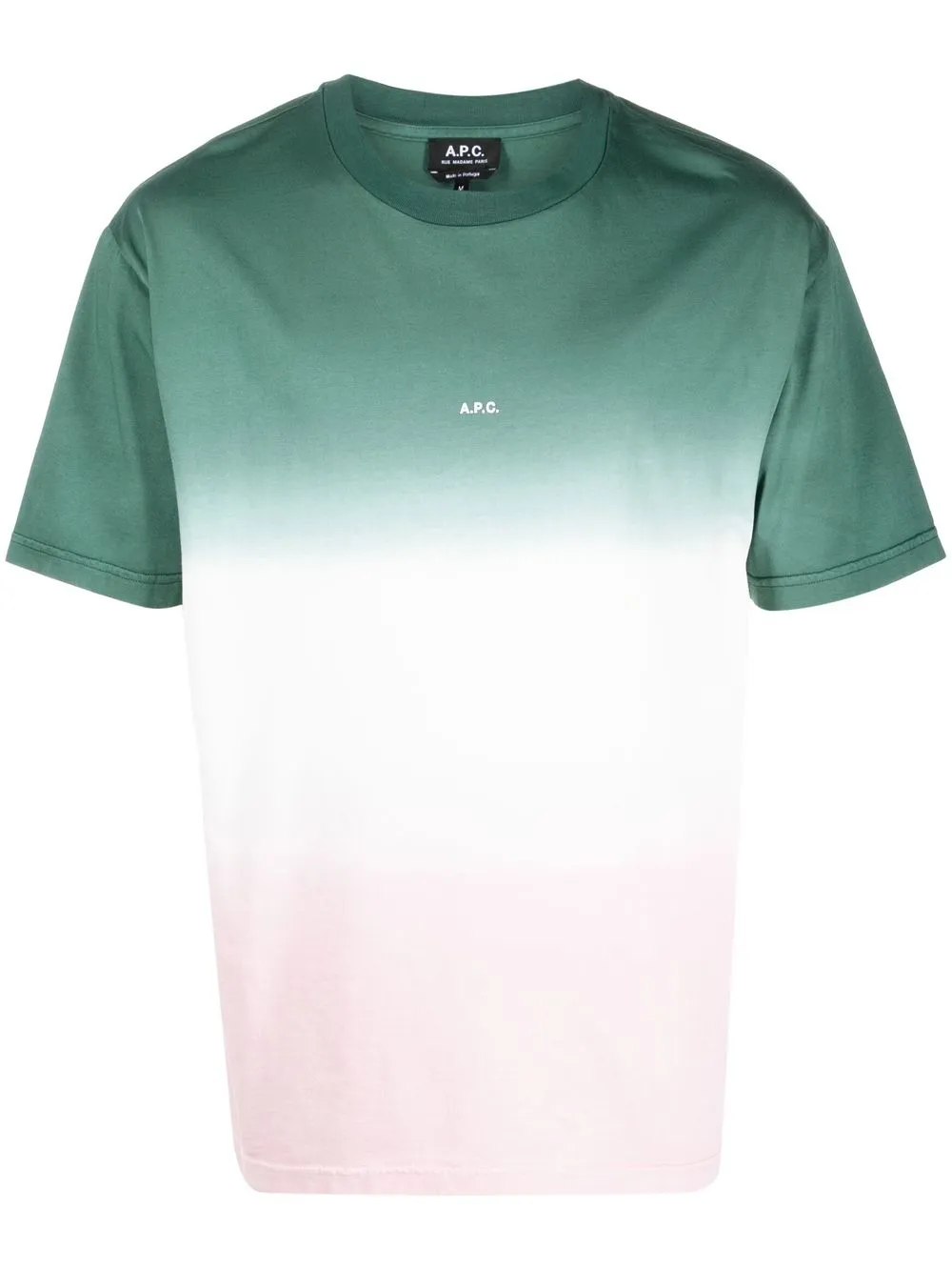 

A.P.C. playera con efecto sombreado - Rosado