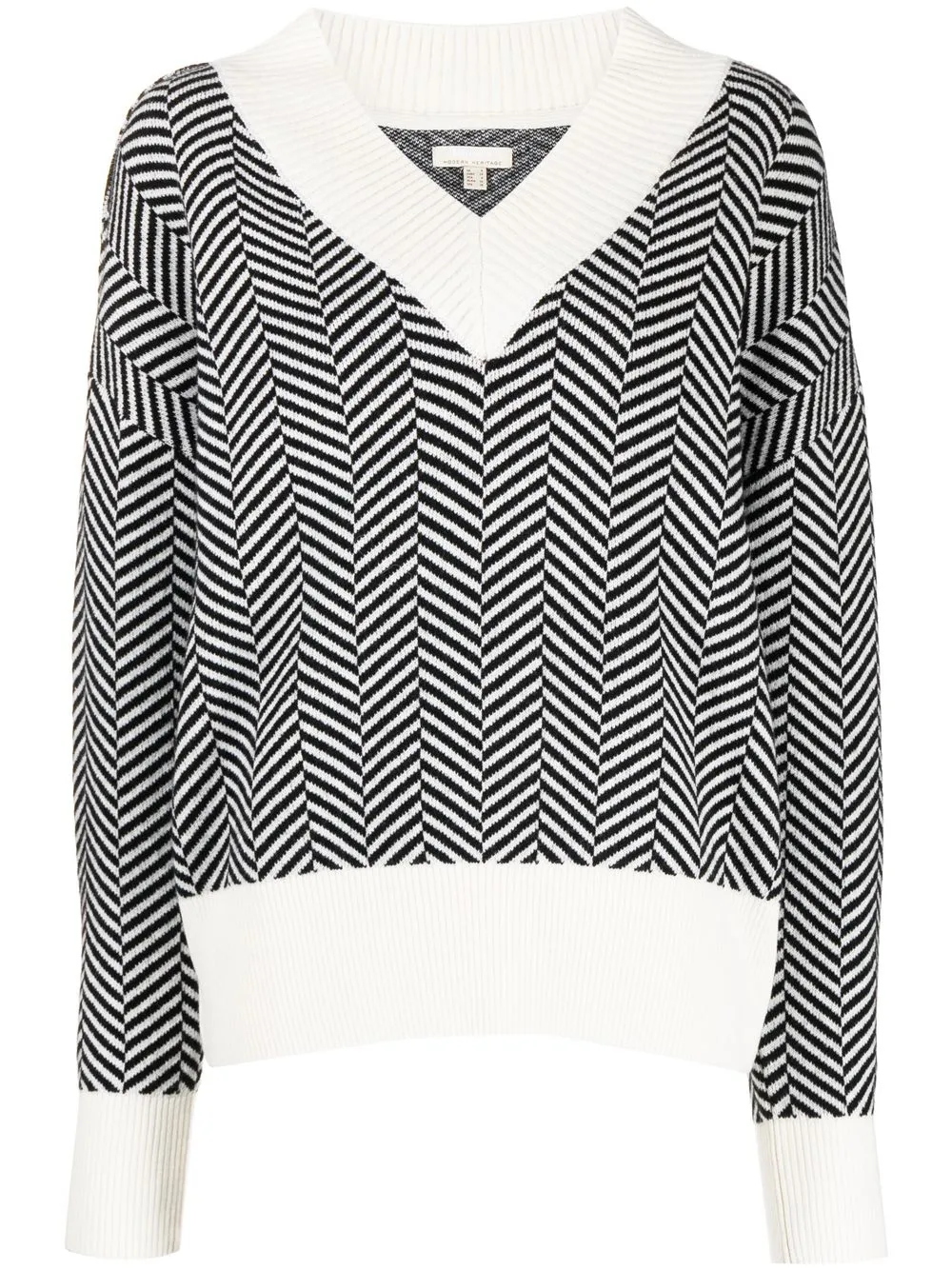 

Barbour Byron herringbone V-neck jumper - Black