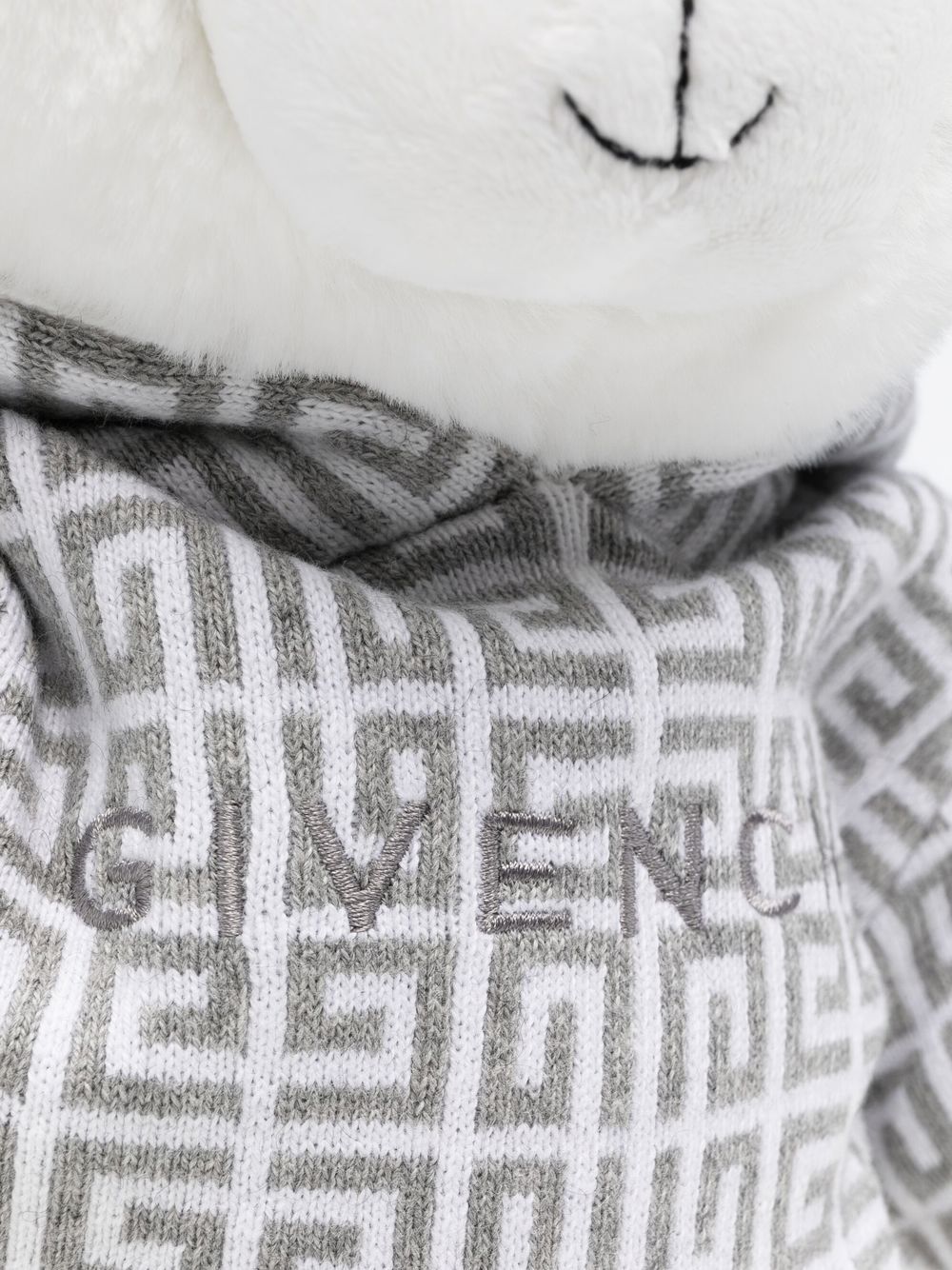 Givenchy Kids Teddybeer met geborduurd logo - Wit