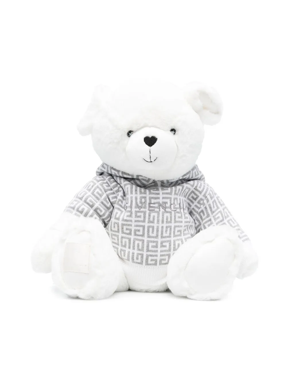 

Givenchy Kids oso de peluche con logo bordado - Blanco