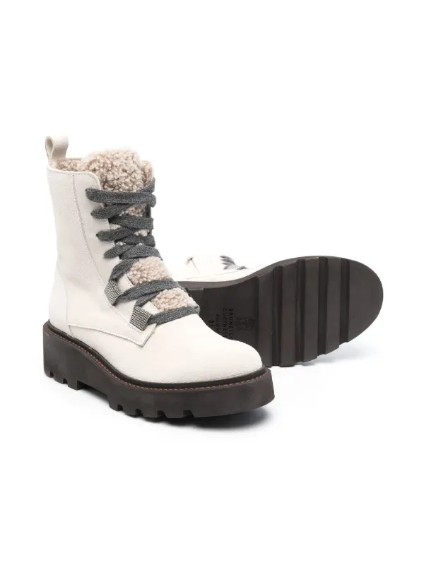 Brunello Cucinelli Kids faux-fur Combat 
