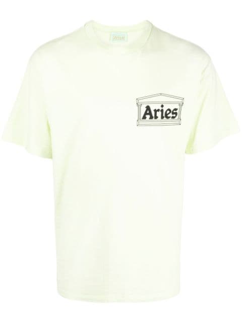 Aries chest logo-print detail T-shirt