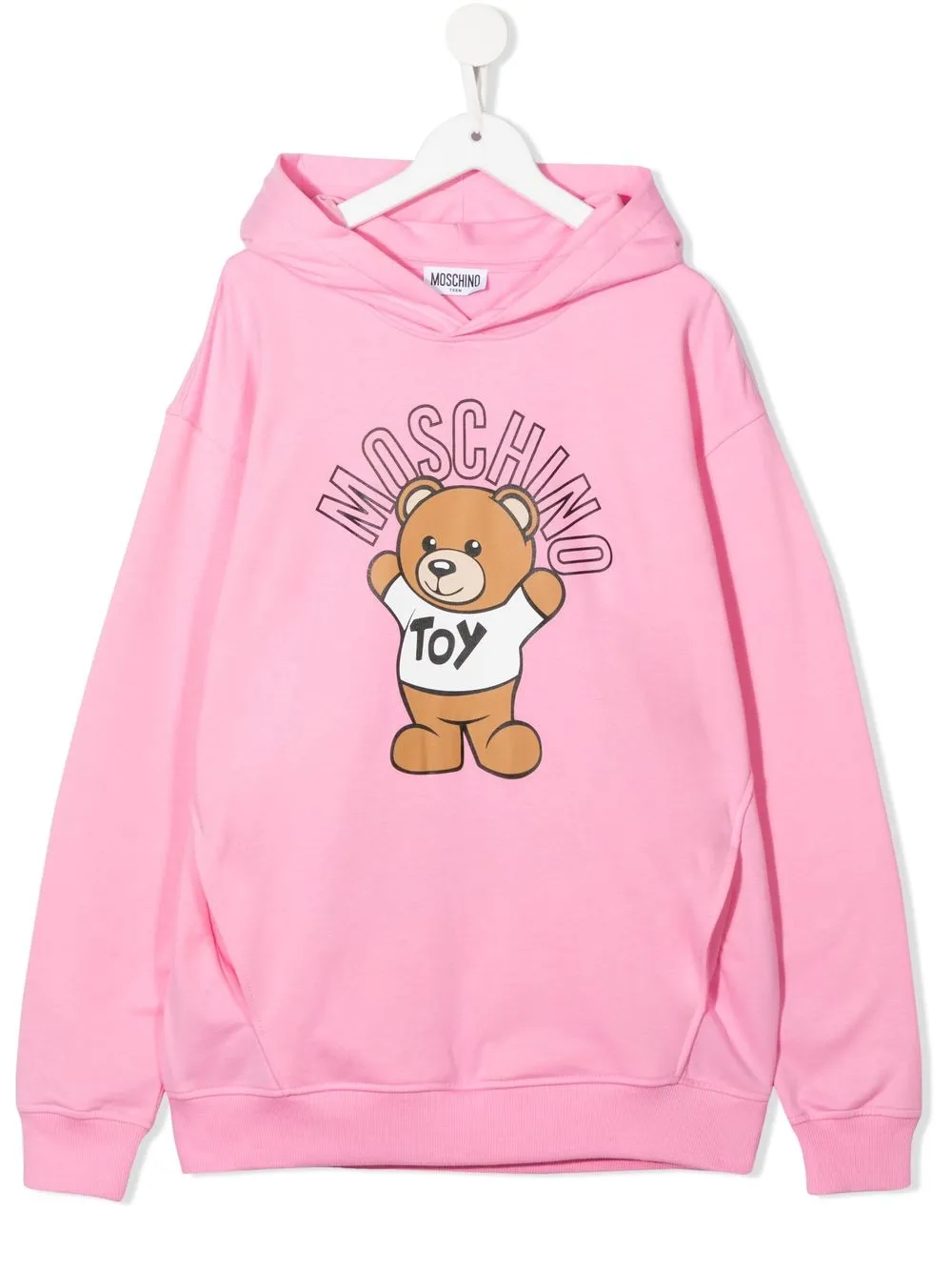 

Moschino Kids Moschino toy teddy cotton hoodie - Pink
