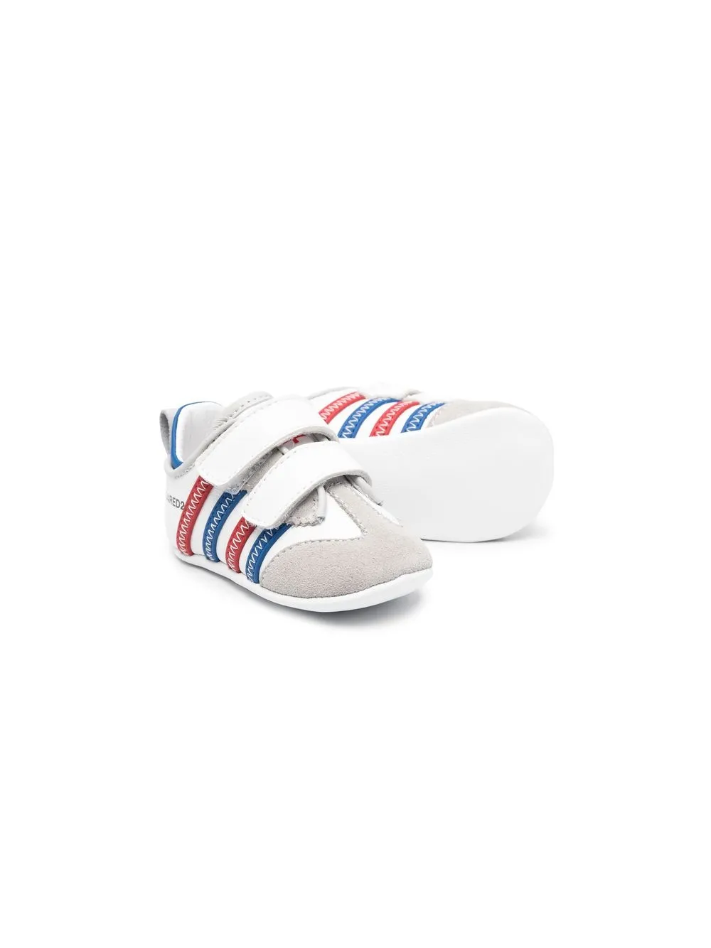 Dsquared2 Kids Sneakers met klittenband - Wit