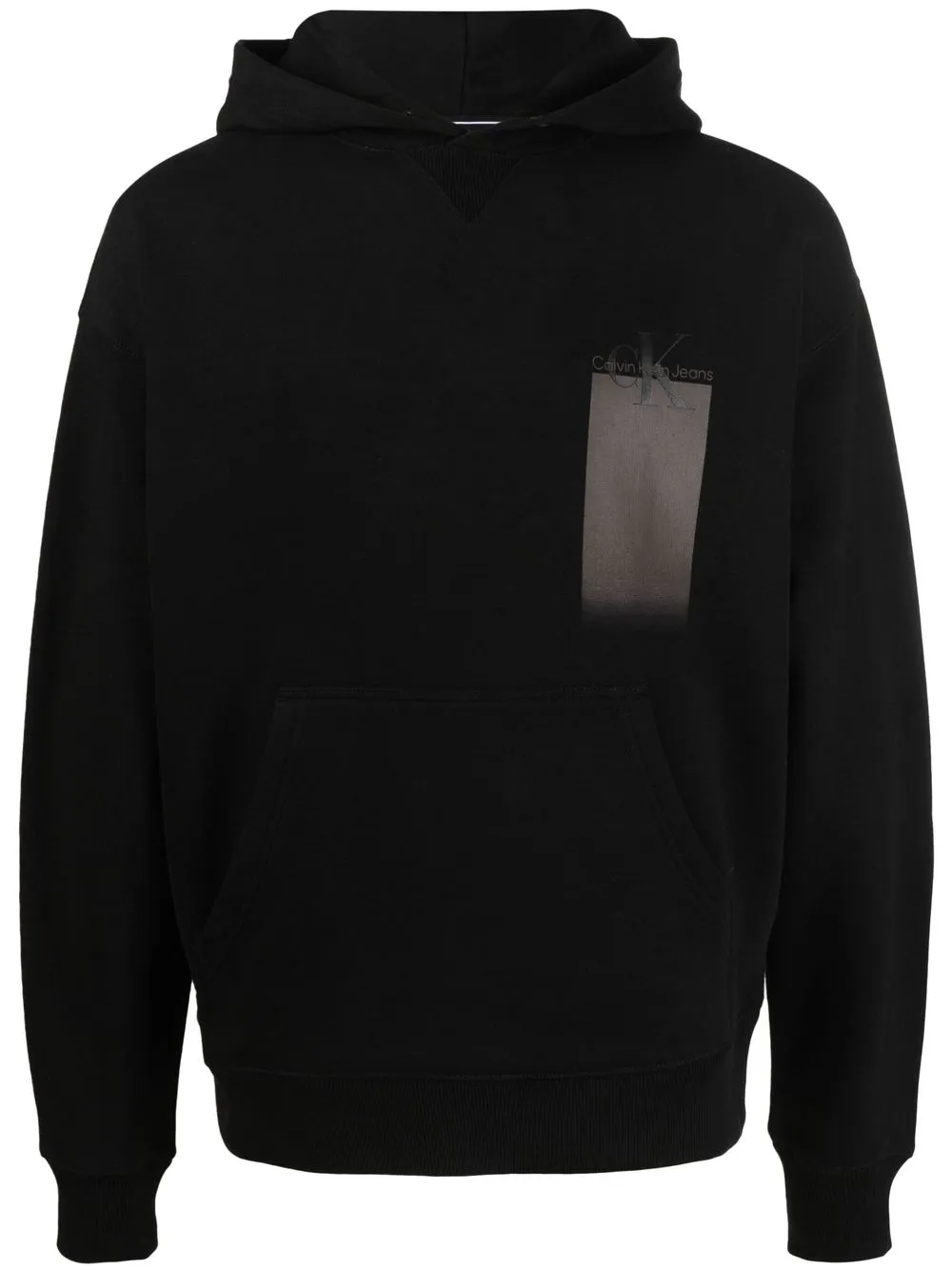 

Calvin Klein Jeans logo-print long-sleeve hoodie - Black