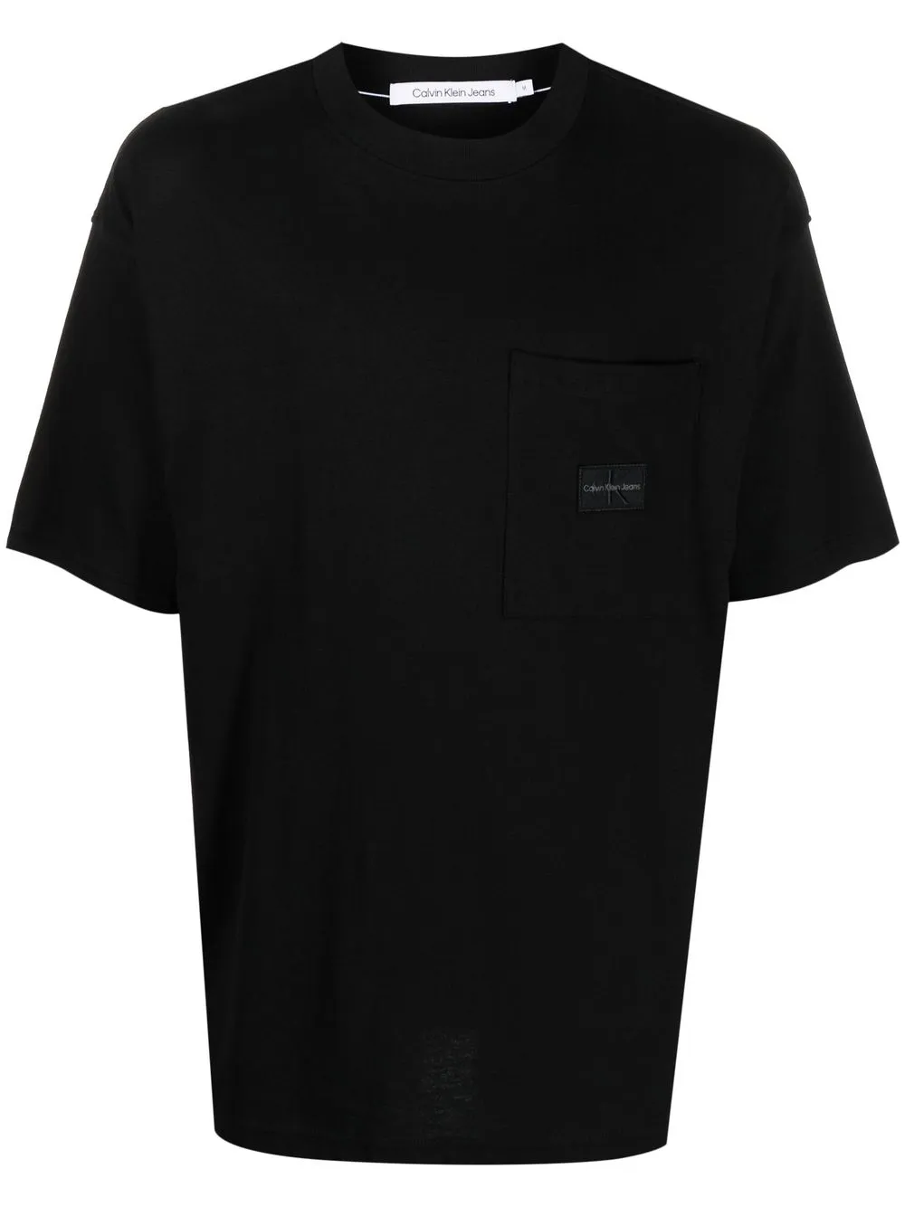 

Calvin Klein Jeans playera con parche del logo - Negro