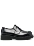 Premiata chunky leather lug loafers - Black