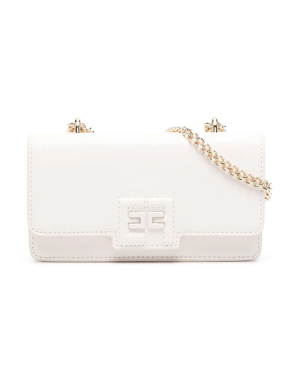 

Elisabetta Franchi La Mia Bambina logo-embossed shoulder bag - Neutrals