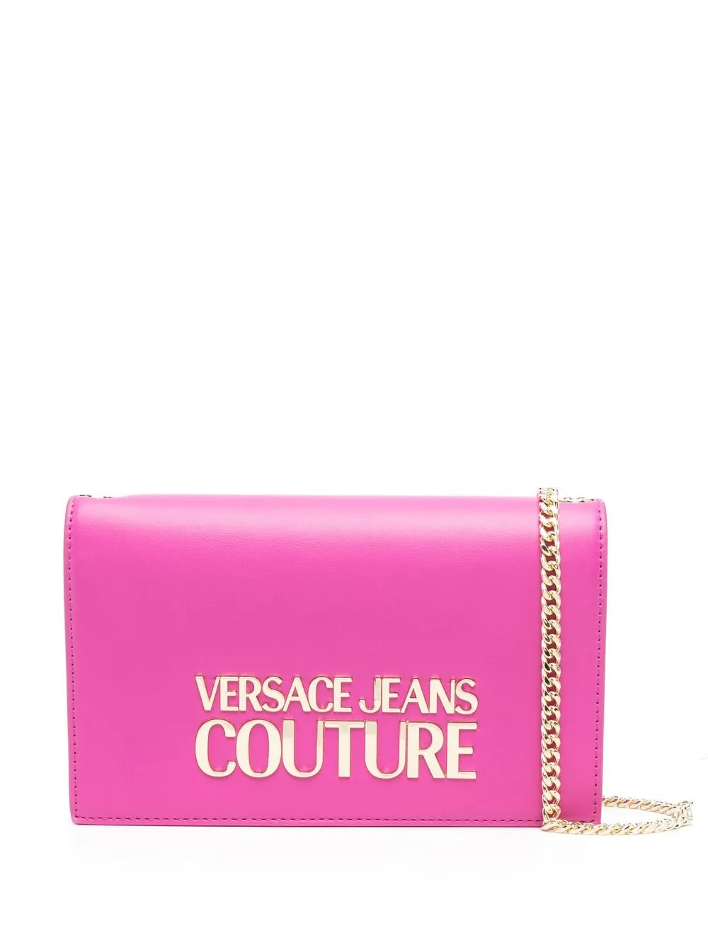 

Versace Jeans Couture flap-over logo-embellished crossbody bag - Pink