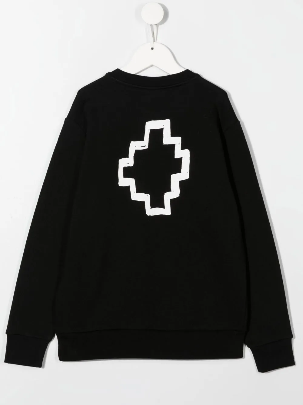 Shop Marcelo Burlon County Of Milan Logo Embroidered Sweatshirt In Black