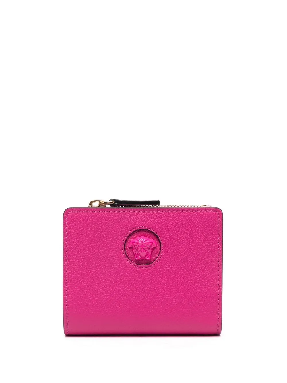 

Versace leather logo-print purse - Pink