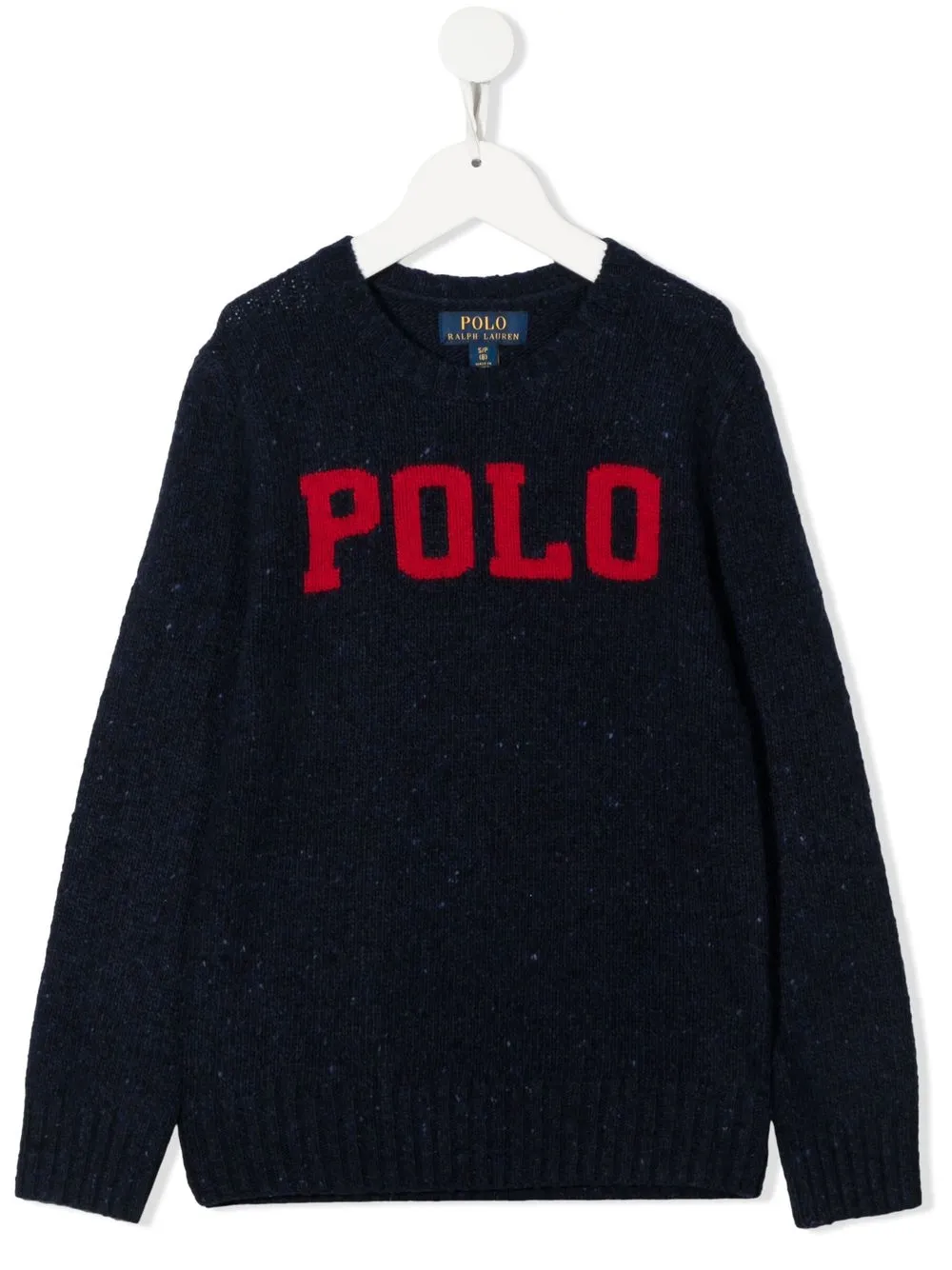 

Ralph Lauren Kids suéter con logo bordado - Azul