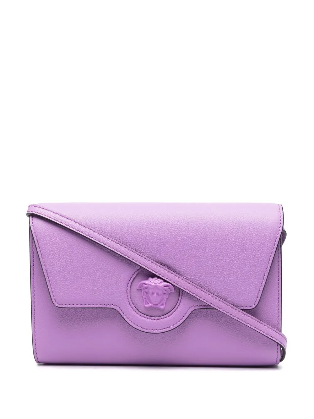 

Versace bolsa crossbody con placa Medusa - Morado