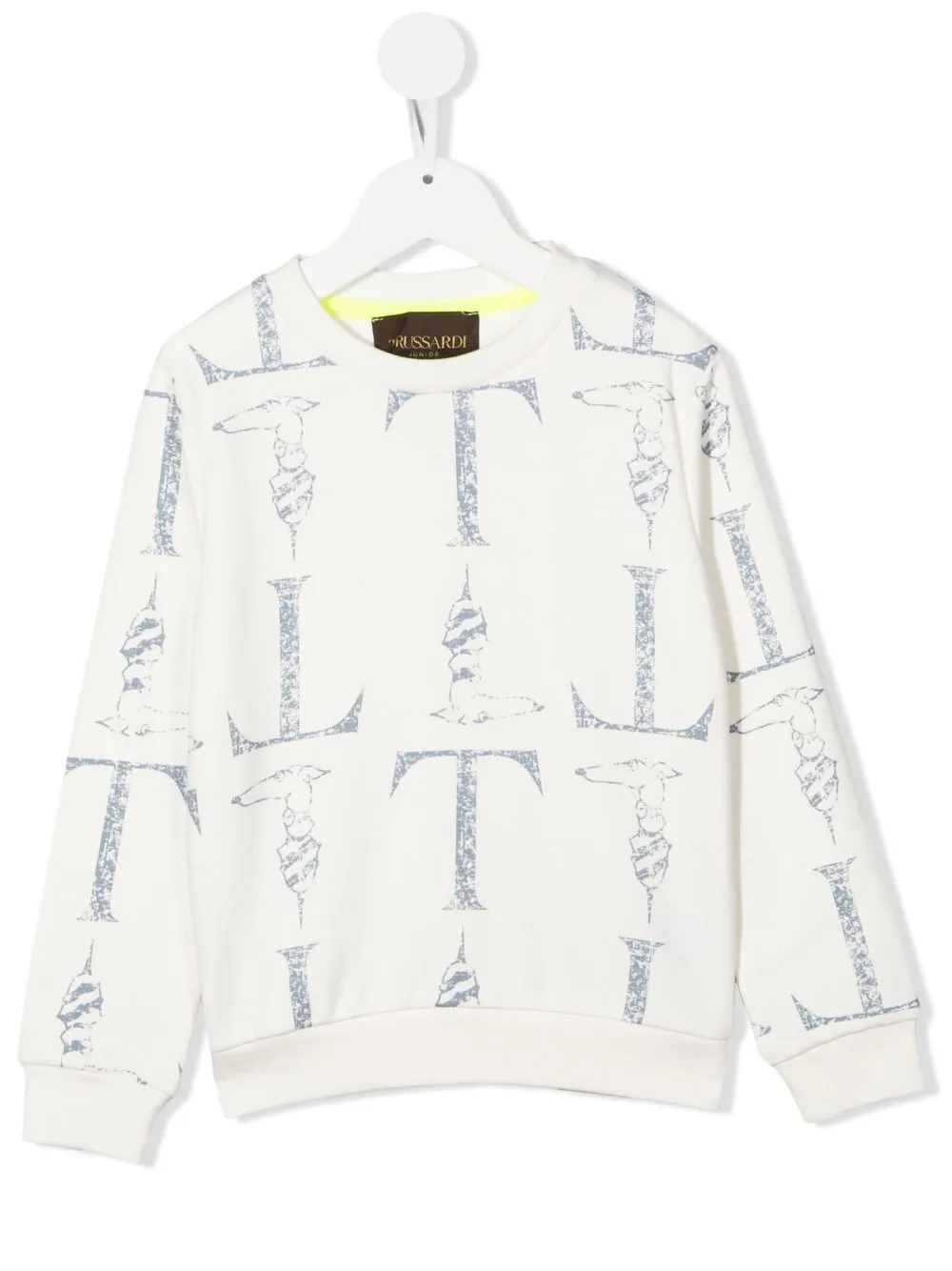 

TRUSSARDI JUNIOR sudadera con estampado gráfico - Blanco
