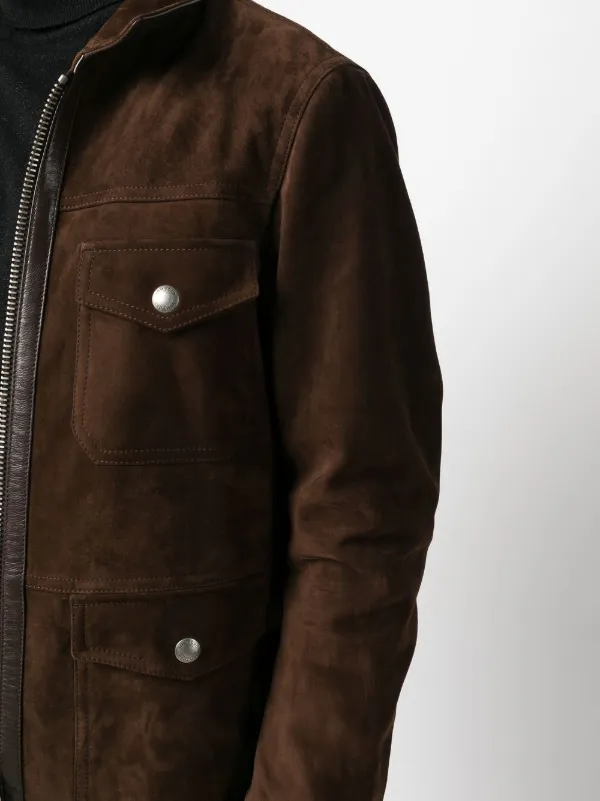TOM FORD Zipped Suede Jacket - Farfetch