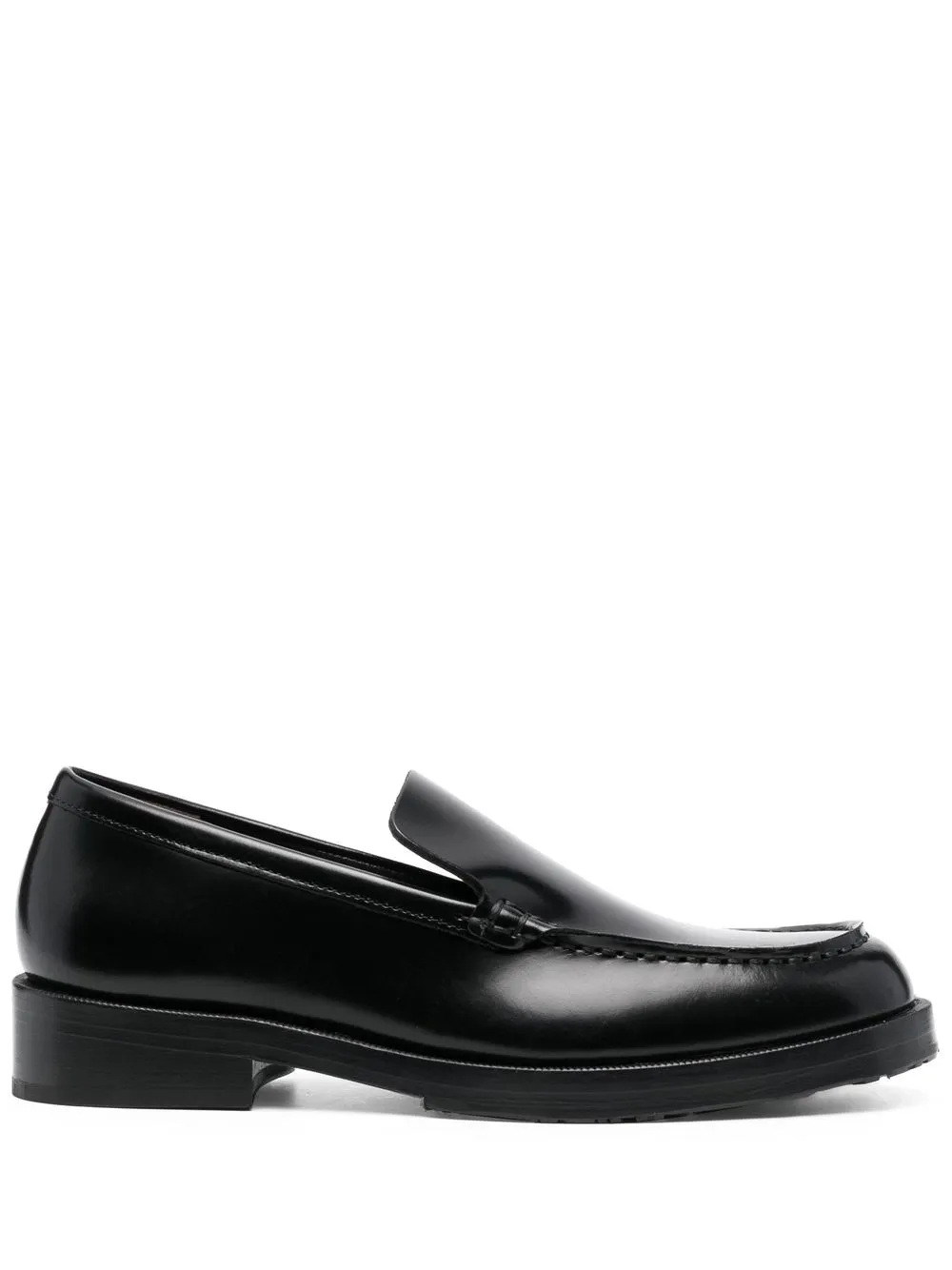 

BY FAR Rafael semi-patent leather loafers - Black