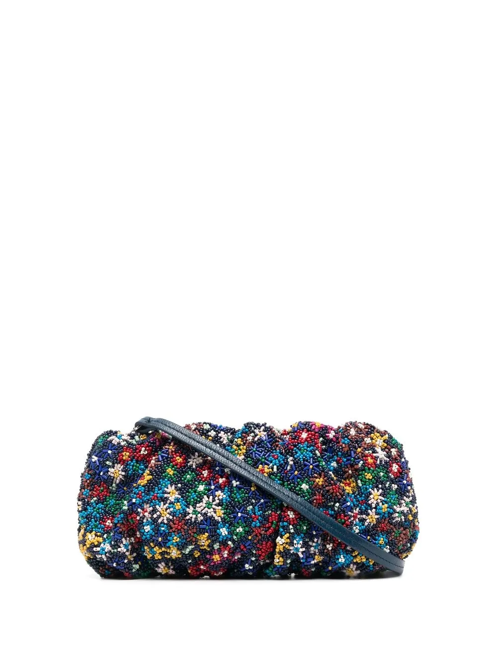 

STAUD beaded zipped shoulder bag - Blue