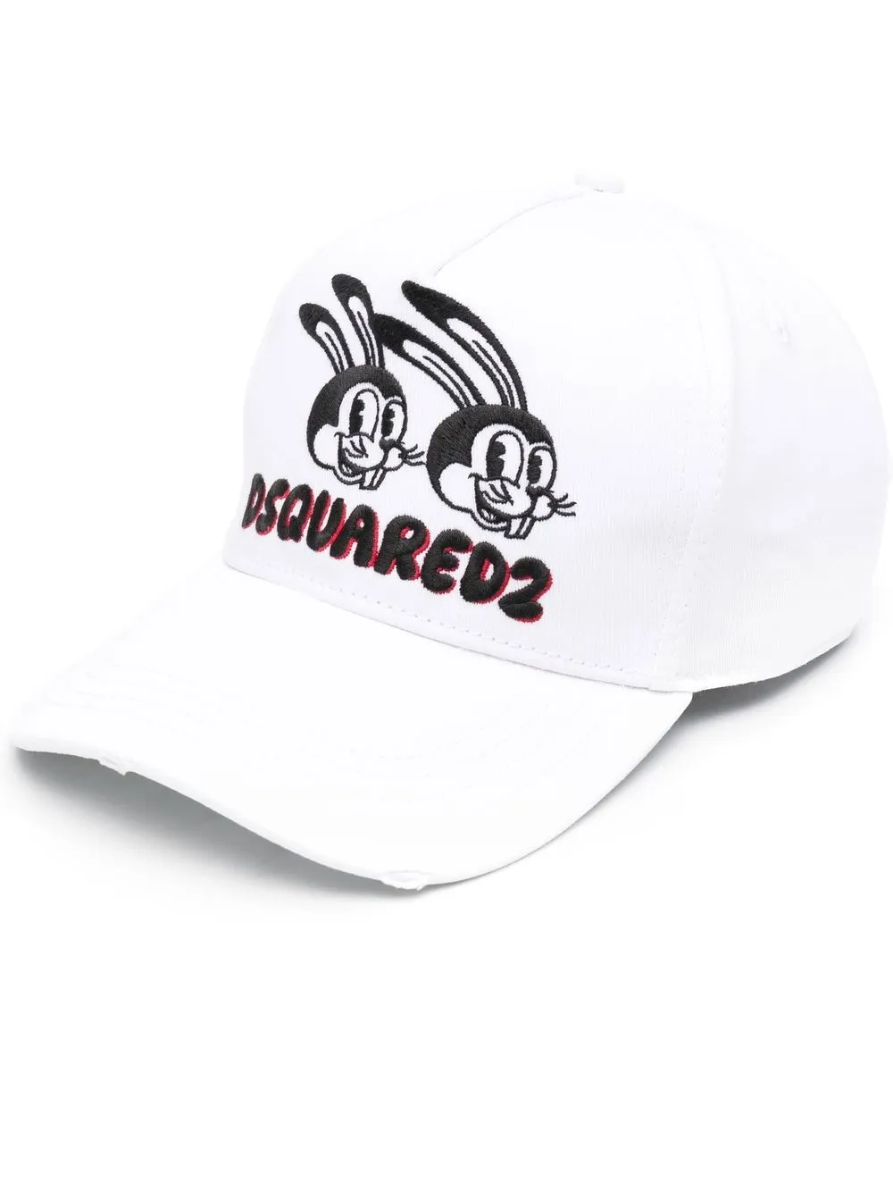 

Dsquared2 gorra de béisbol con logo bordado - Blanco