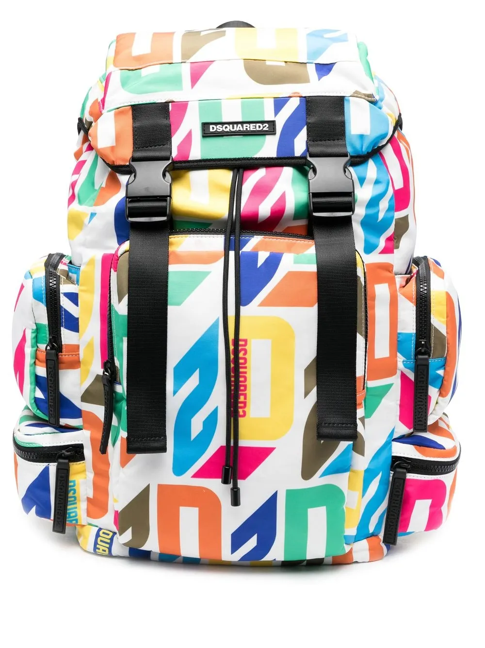 

Dsquared2 graphic-print toggle-fastening backpack - White