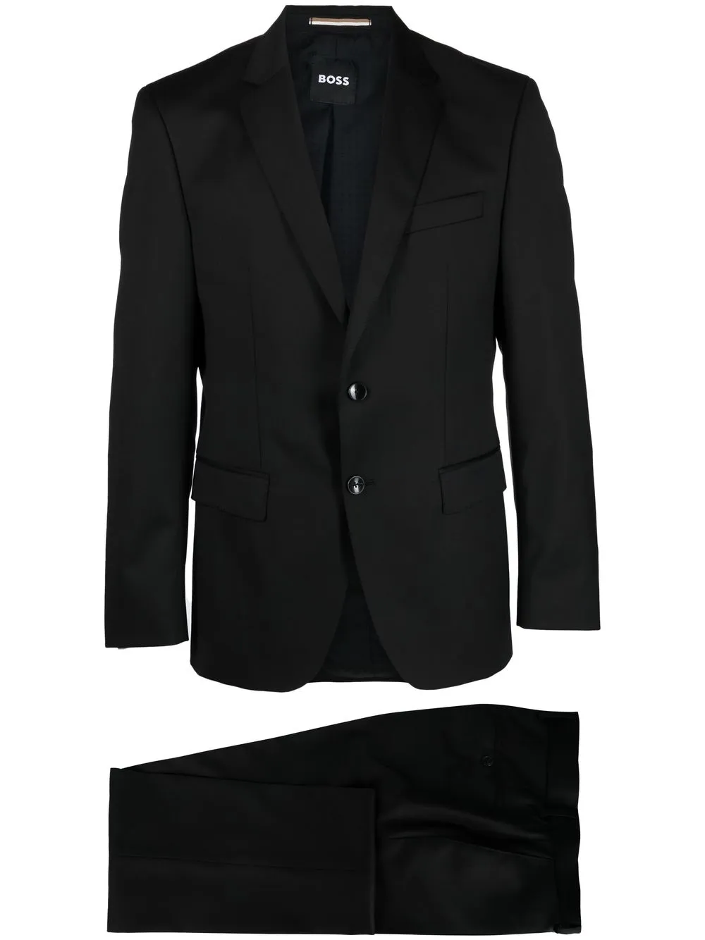 

BOSS traje ajustado con botones - Negro