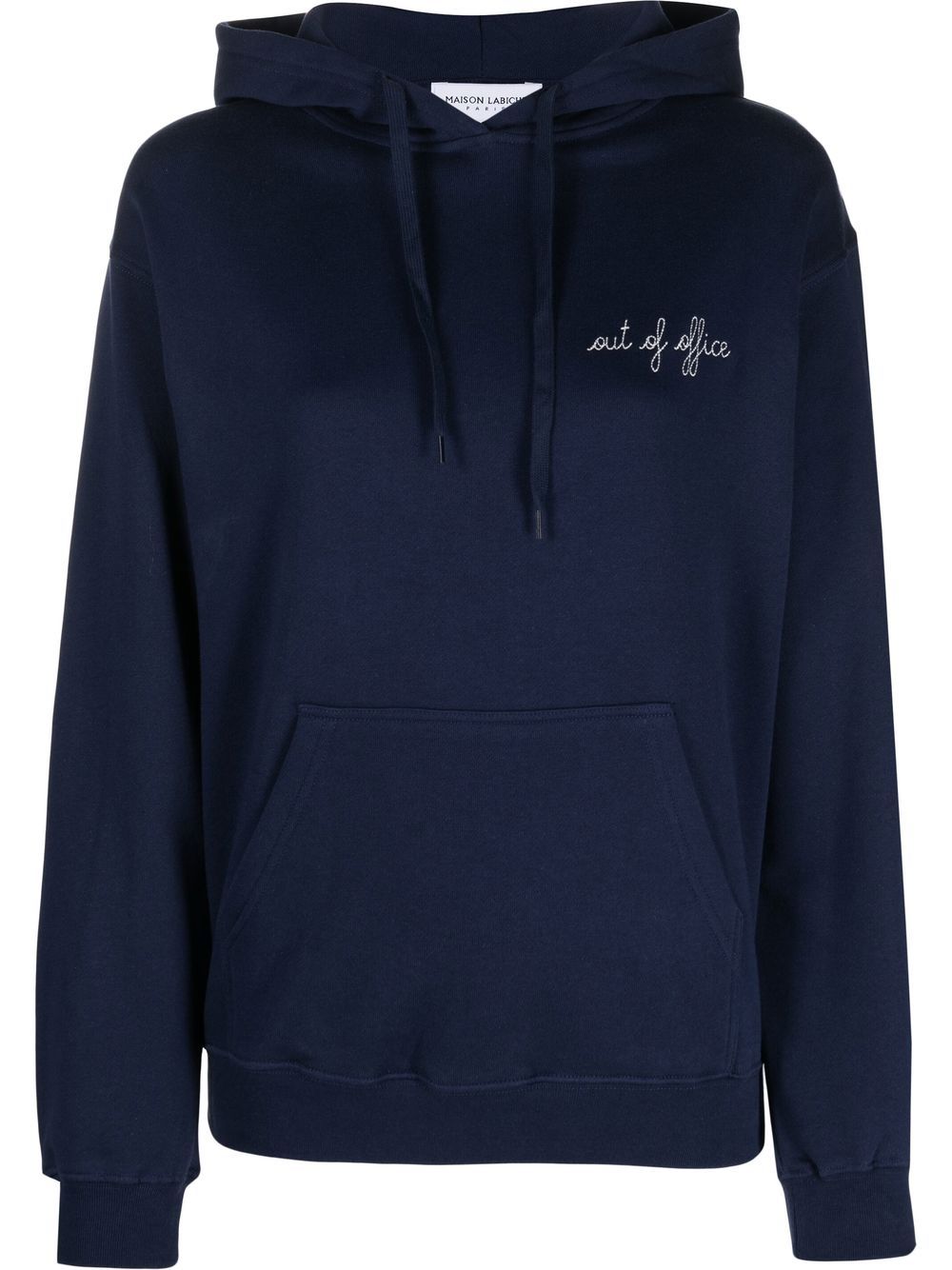 

Maison Labiche slogan-print pullover hoodie - Blue