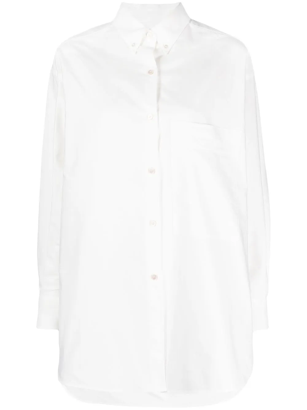 

Studio Nicholson camisa con bolsillo de parche - Blanco