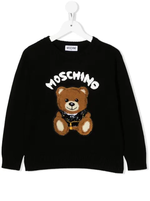 Moschino Kids Teddy motif jumper
