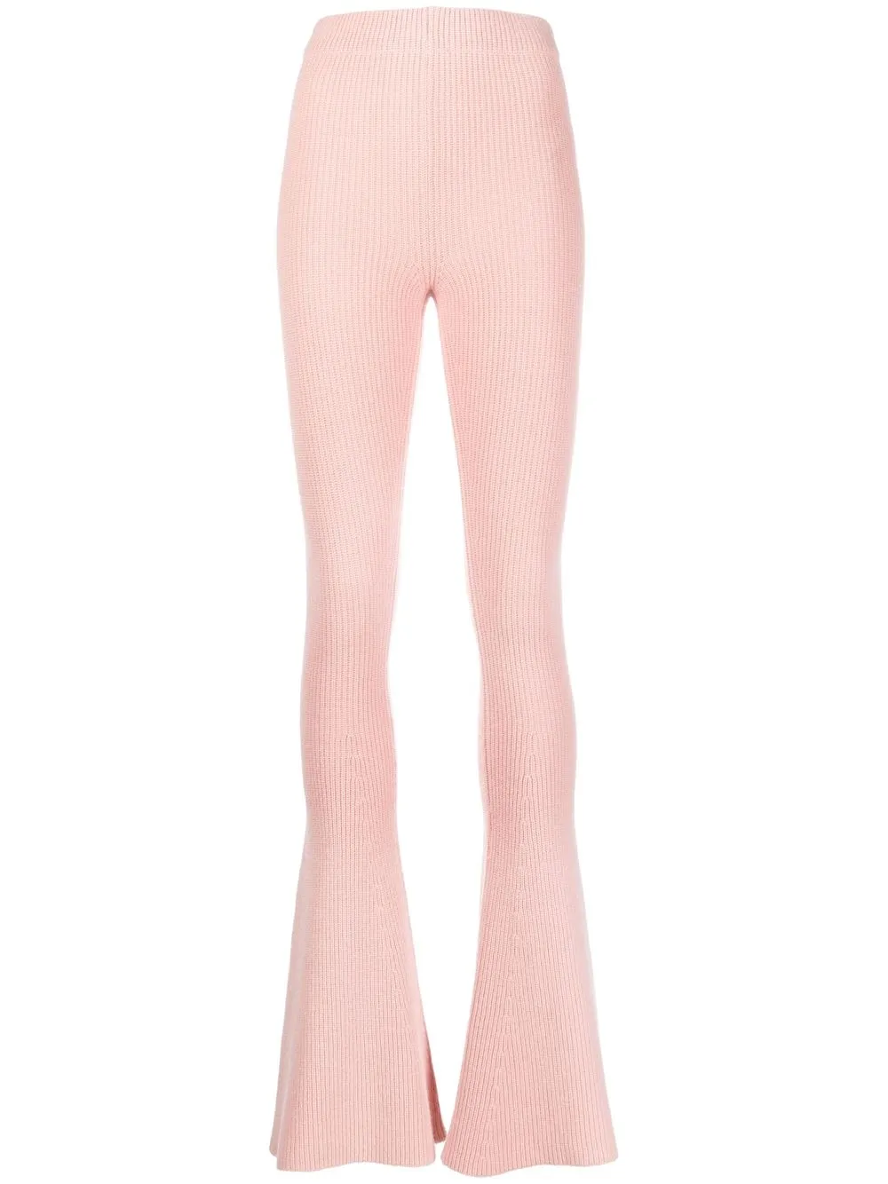 

Alanui knitted wool-blend trousers - Pink