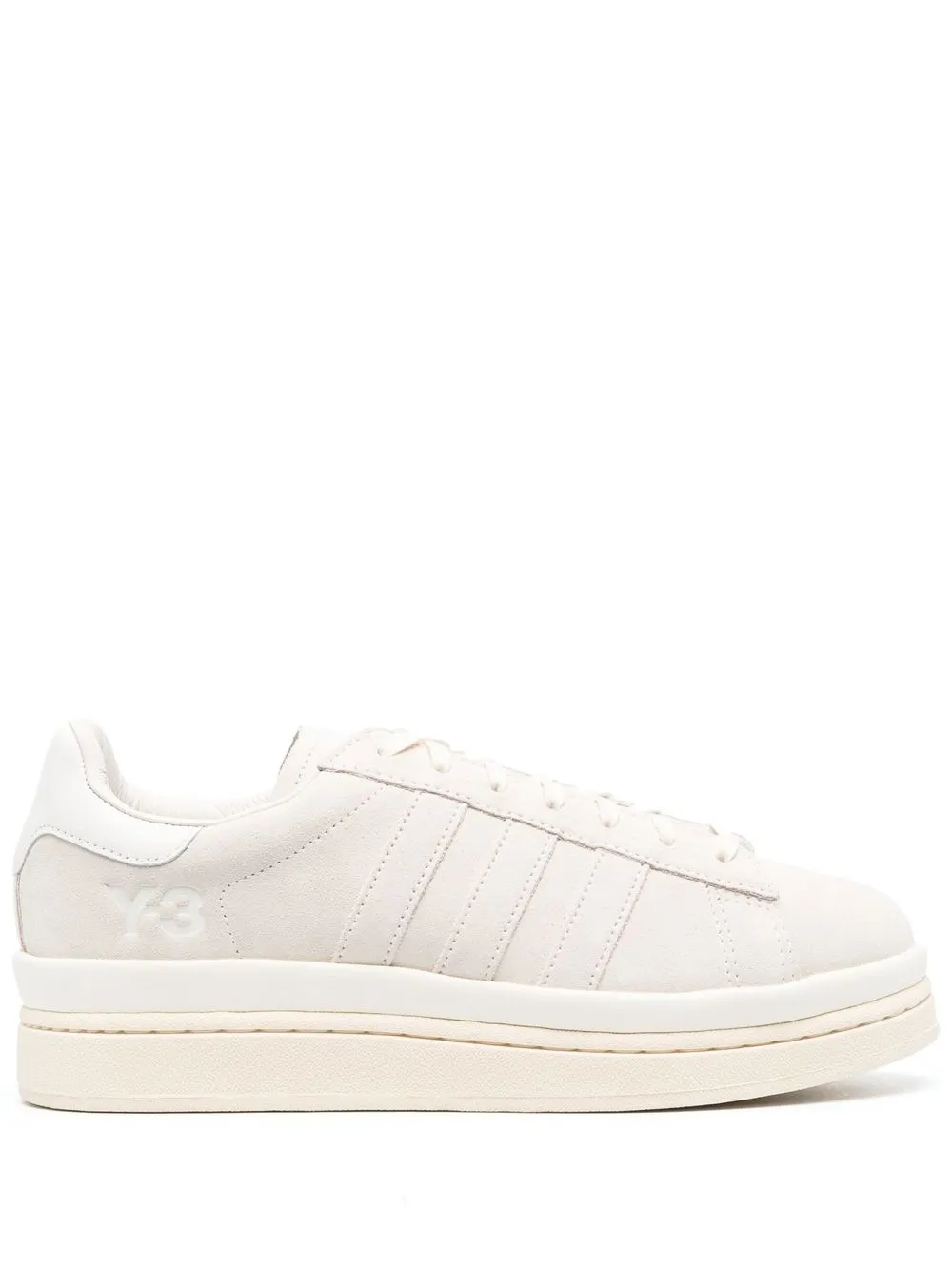 

Y-3 tenis con agujetas y logo estampado - Blanco