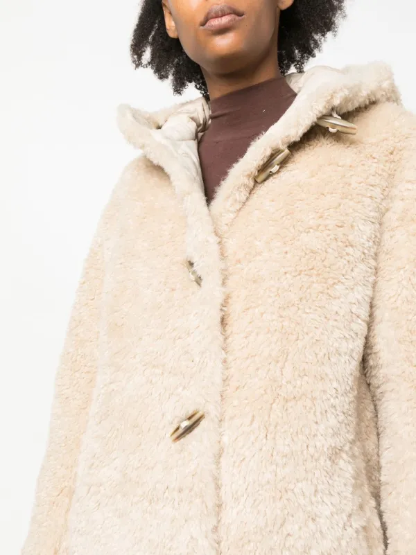 Rag \u0026 Bone Shearling Hooded Coat - Neutrals