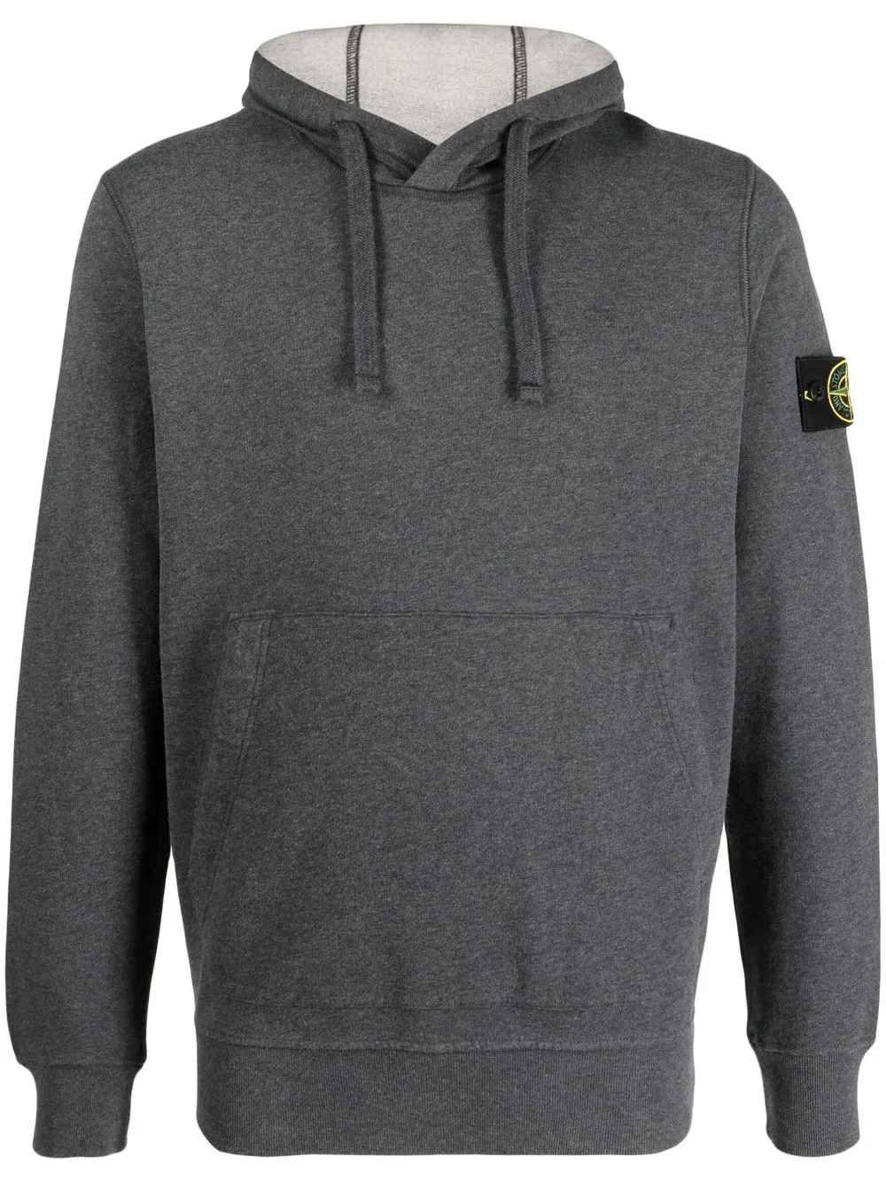 

Stone Island hoodie con parche del logo - Gris