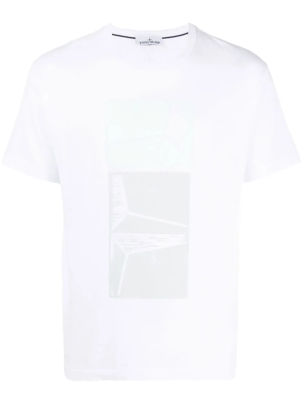 

Stone Island playera manga corta con estampado gráfico - Blanco