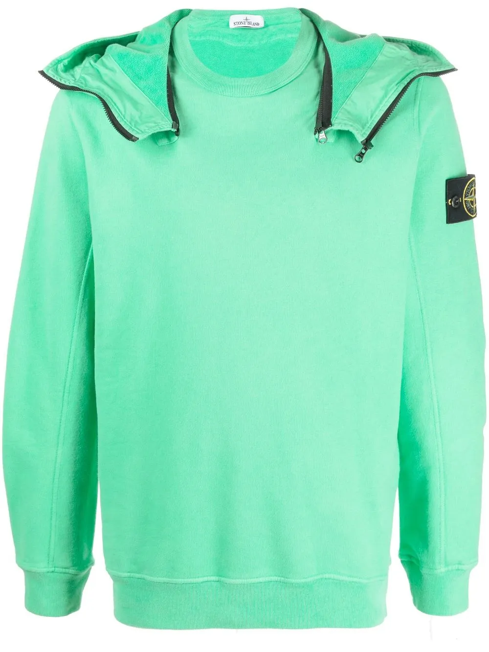 

Stone Island sudadera con capucha removible - Verde