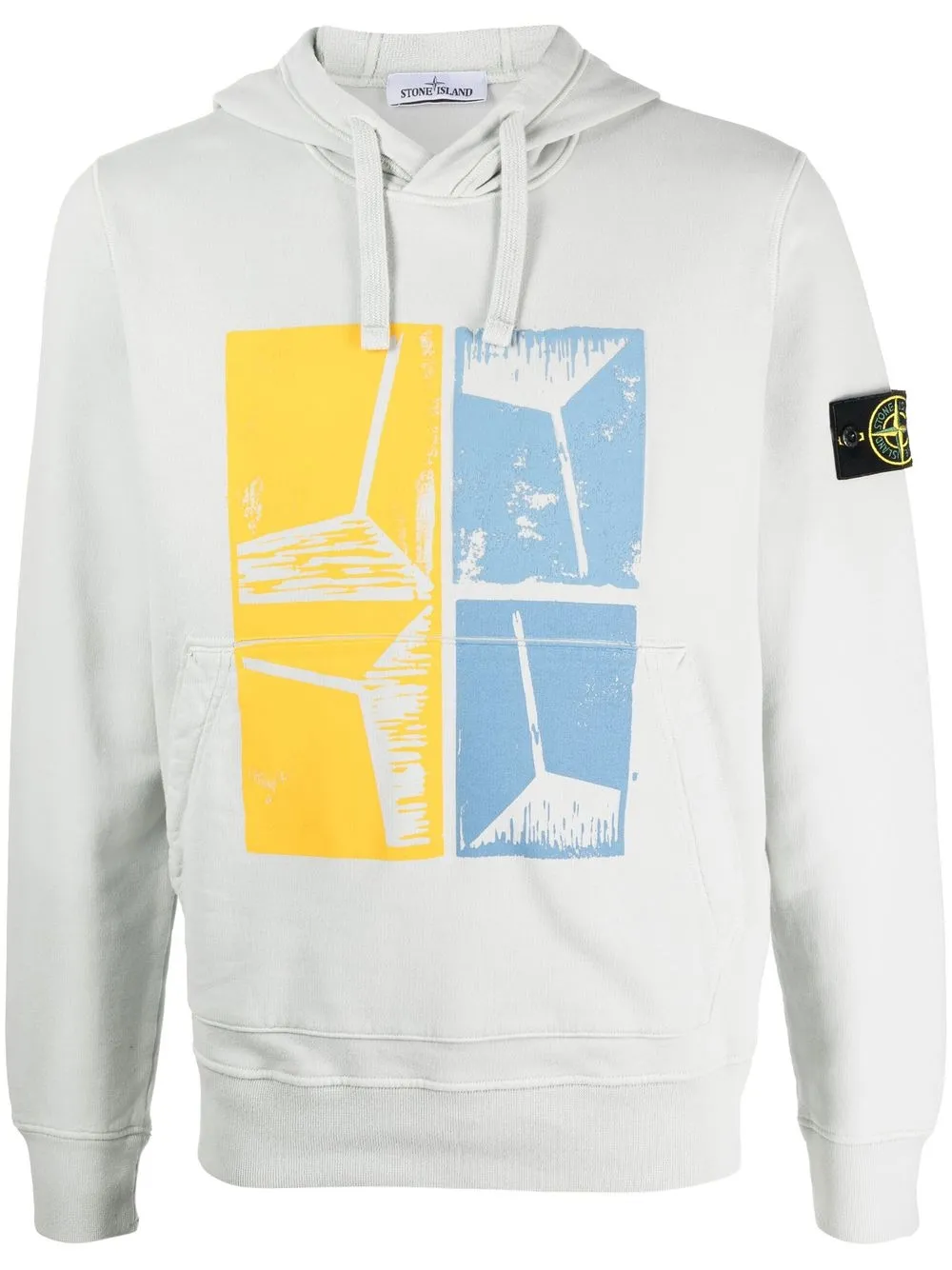 

Stone Island hoodie Xilografia Four - Gris