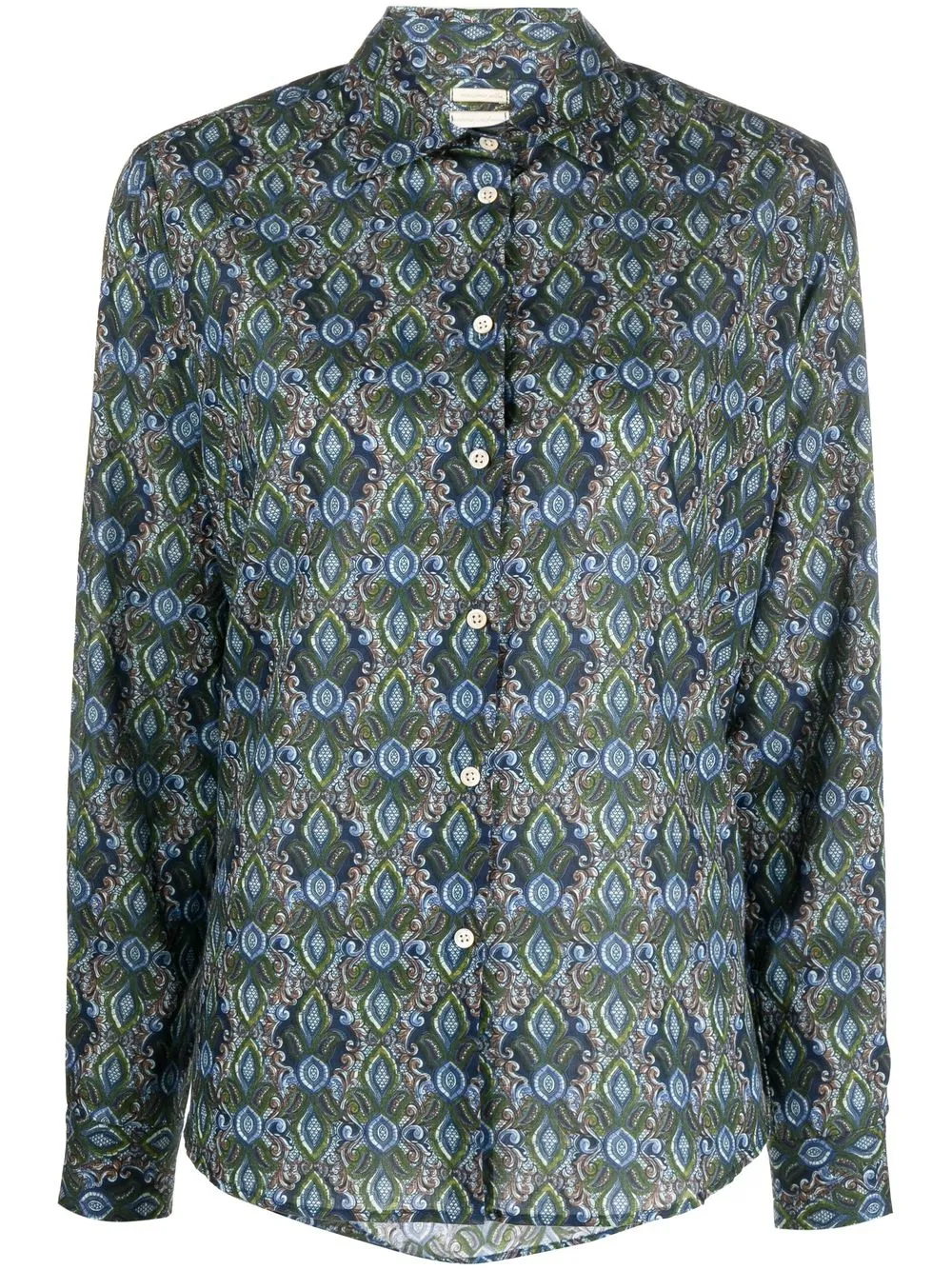 

Massimo Alba abstract-pattern long-sleeve shirt - Blue