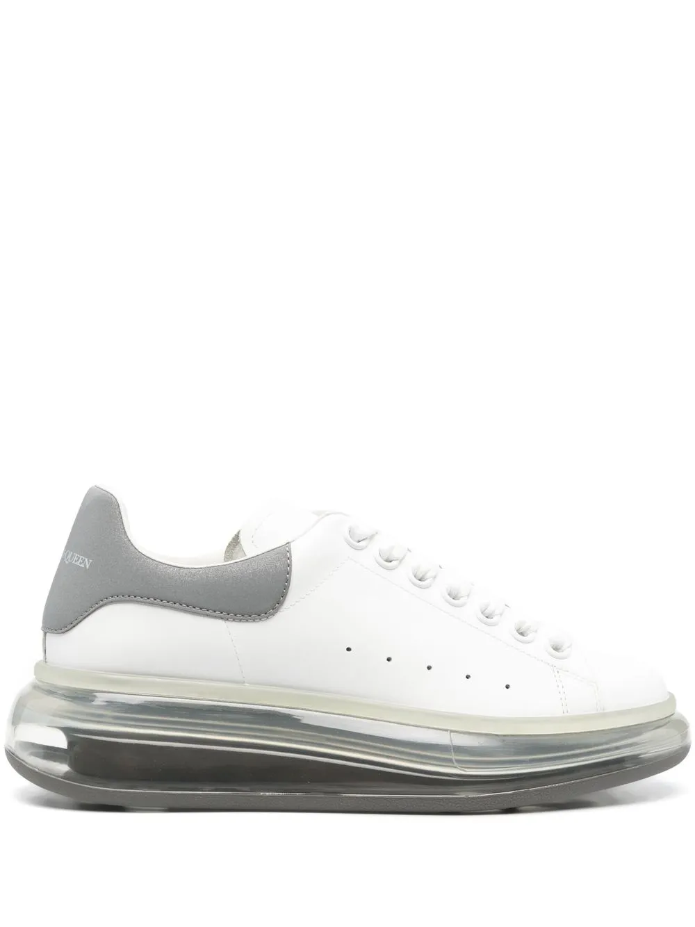 

Alexander McQueen tenis bajos con suela transparente - Blanco