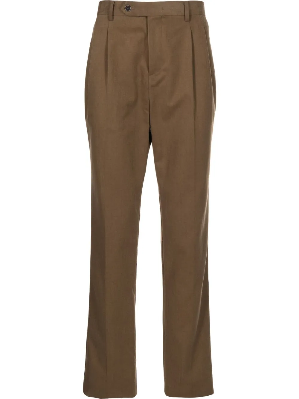 

Man On The Boon. pleat-detailed tapered trousers - Brown