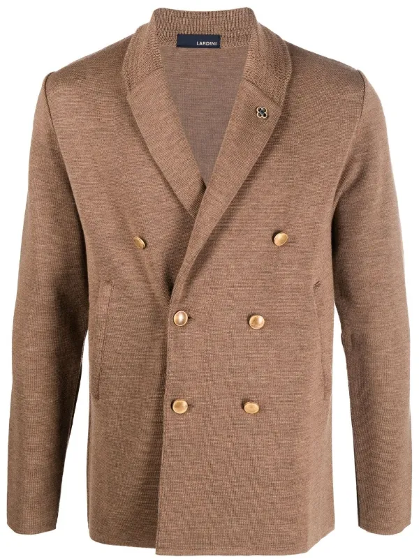 Lardini double-breasted Knit Blazer 