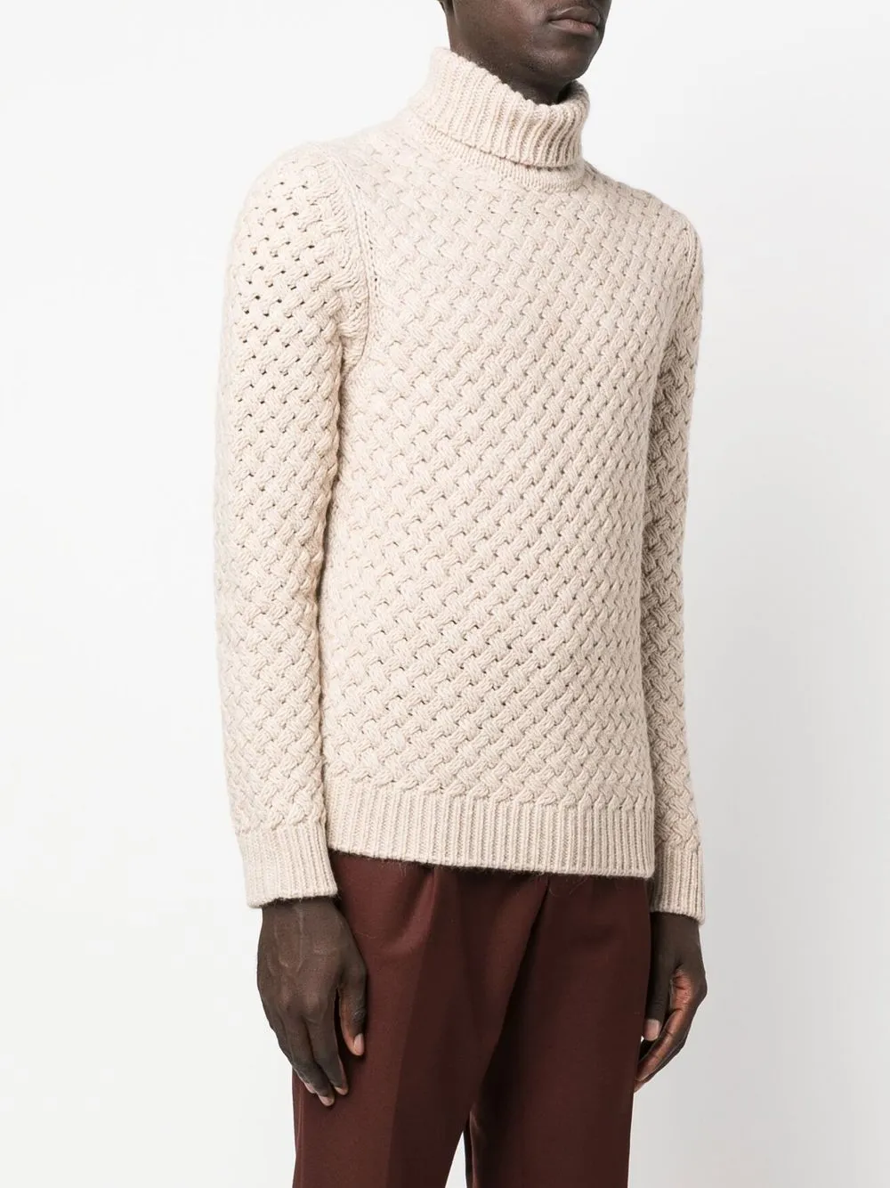  Lardini Pullover Mit Rollkragen   Nude 