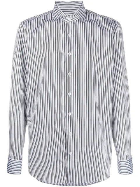 Lardini striped button-down shirt