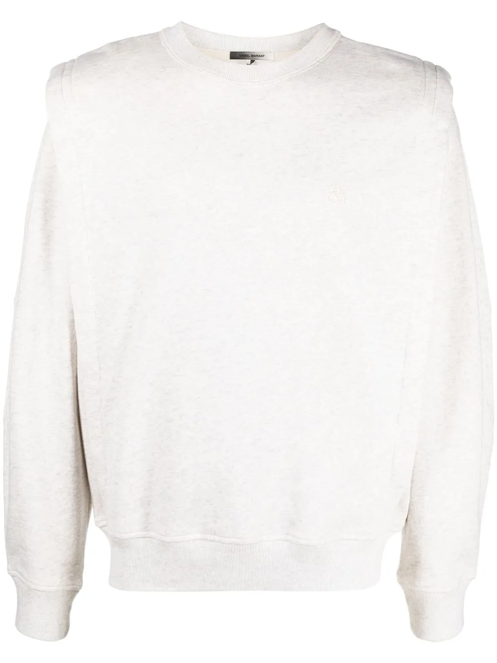 

Isabel Marant logo-embroidered layered sweatshirt - Neutrals