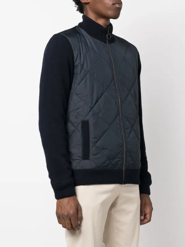 Barbour Jacke Arch Diamond Quilt Knit 