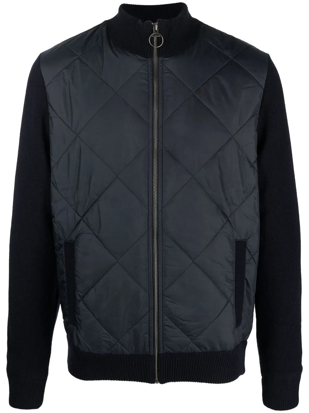 

Barbour chamarra Jacke Arch Diamond Quilt Knit - Azul