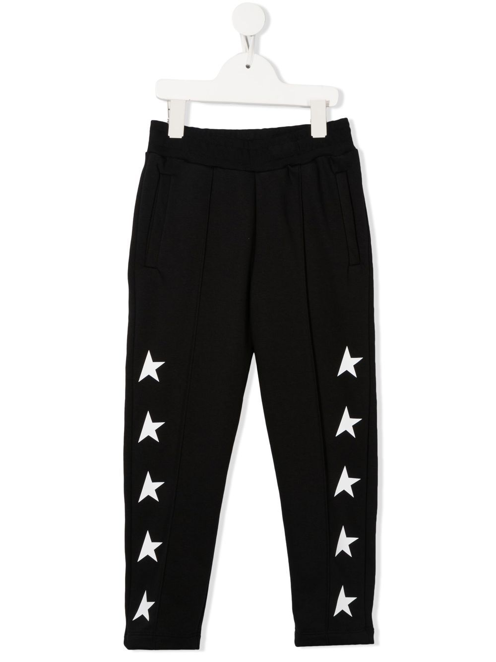 

Golden Goose Kids pants con estrellas estampadas - Negro