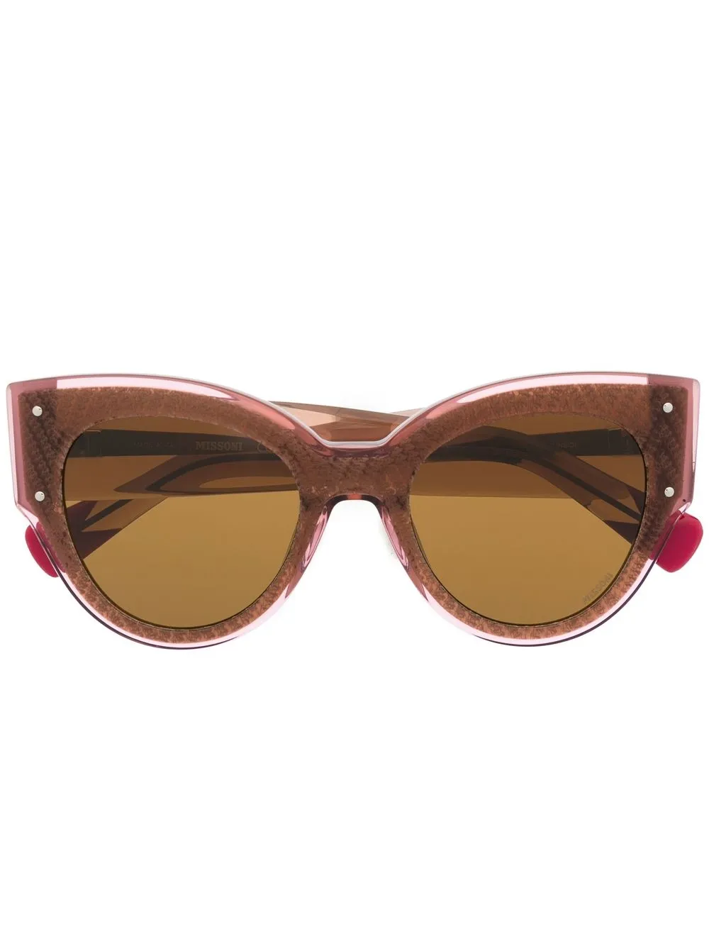 

MISSONI EYEWEAR lentes de sol con armazón cat eye - Rosado