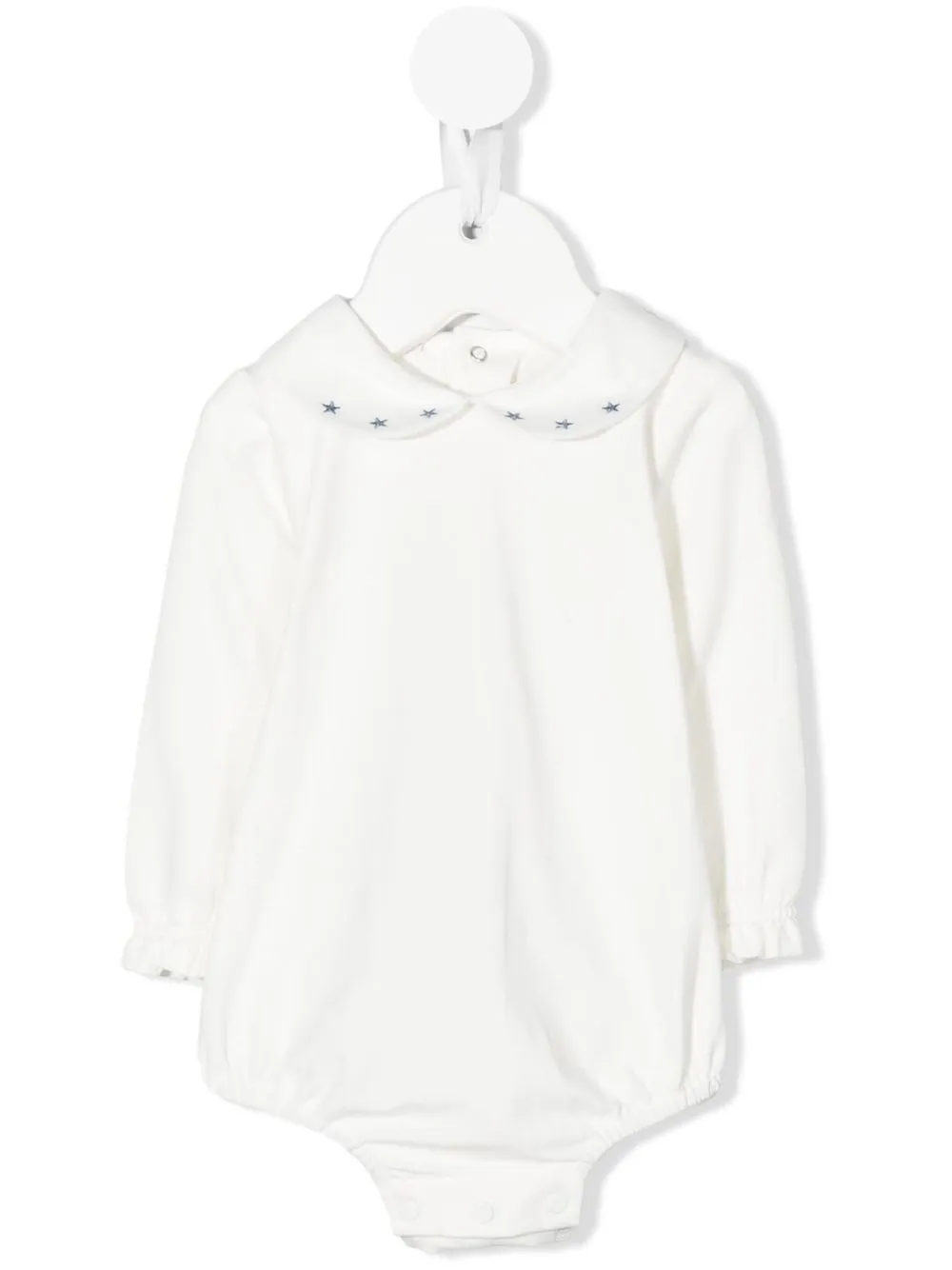 Paz Rodriguez star-print long-sleeve bodysuit - White