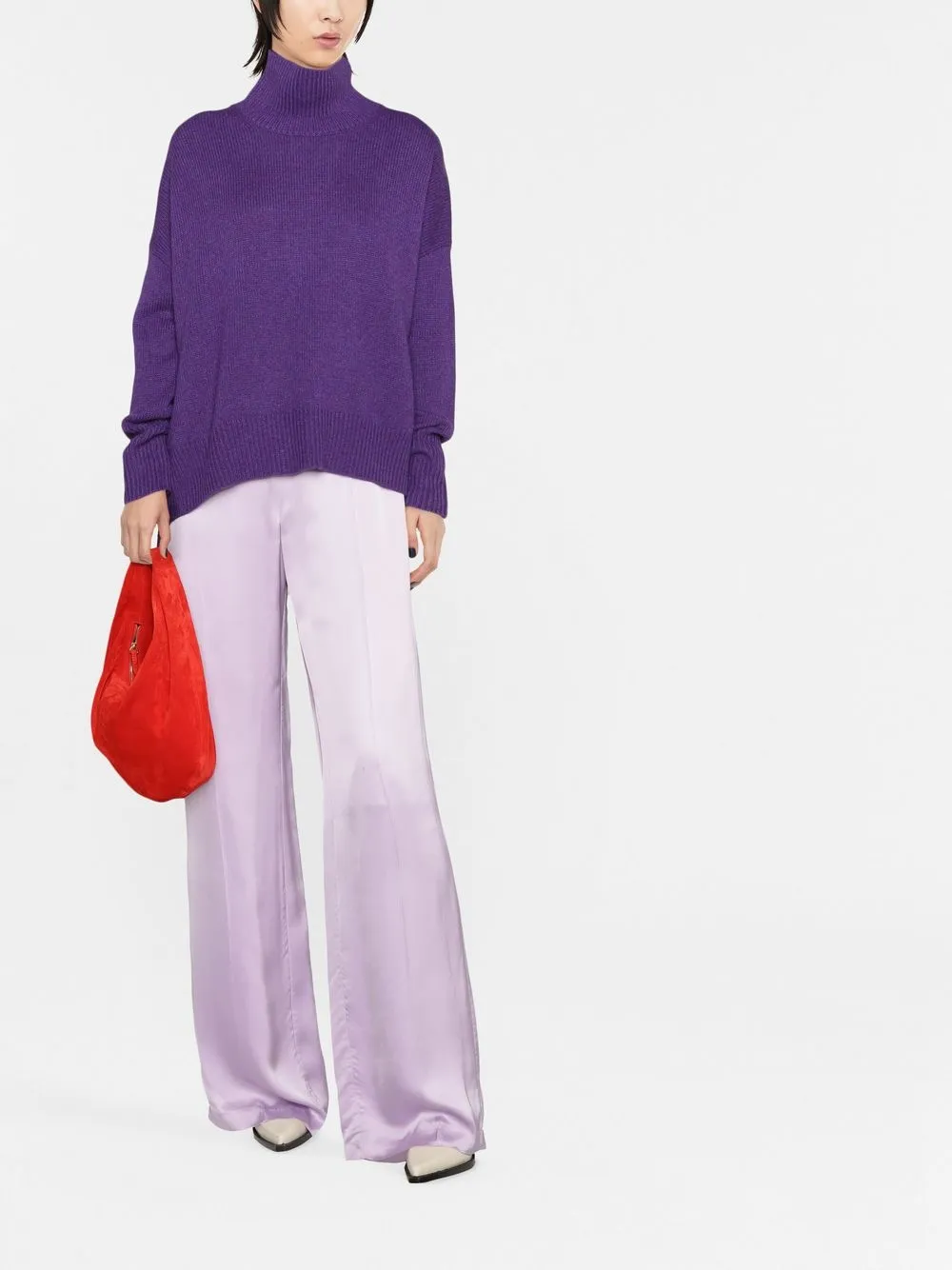 Lisa Yang roll neck cashmere jumper | Knitted Sweaters | Image 2