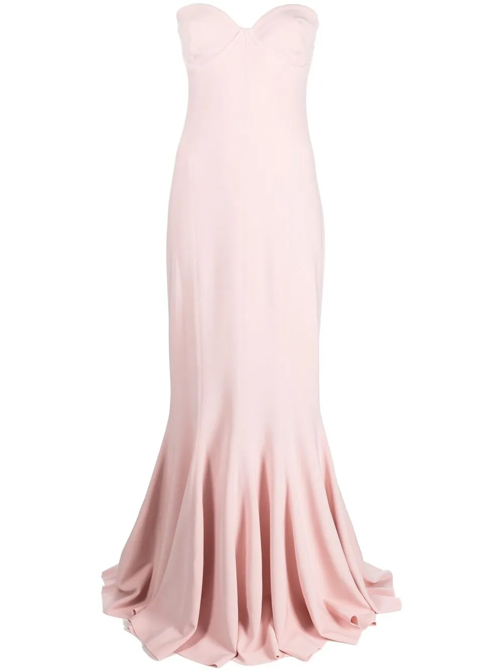 NORMA KAMALI CORSET-STYLE SLEEVELESS GOWN