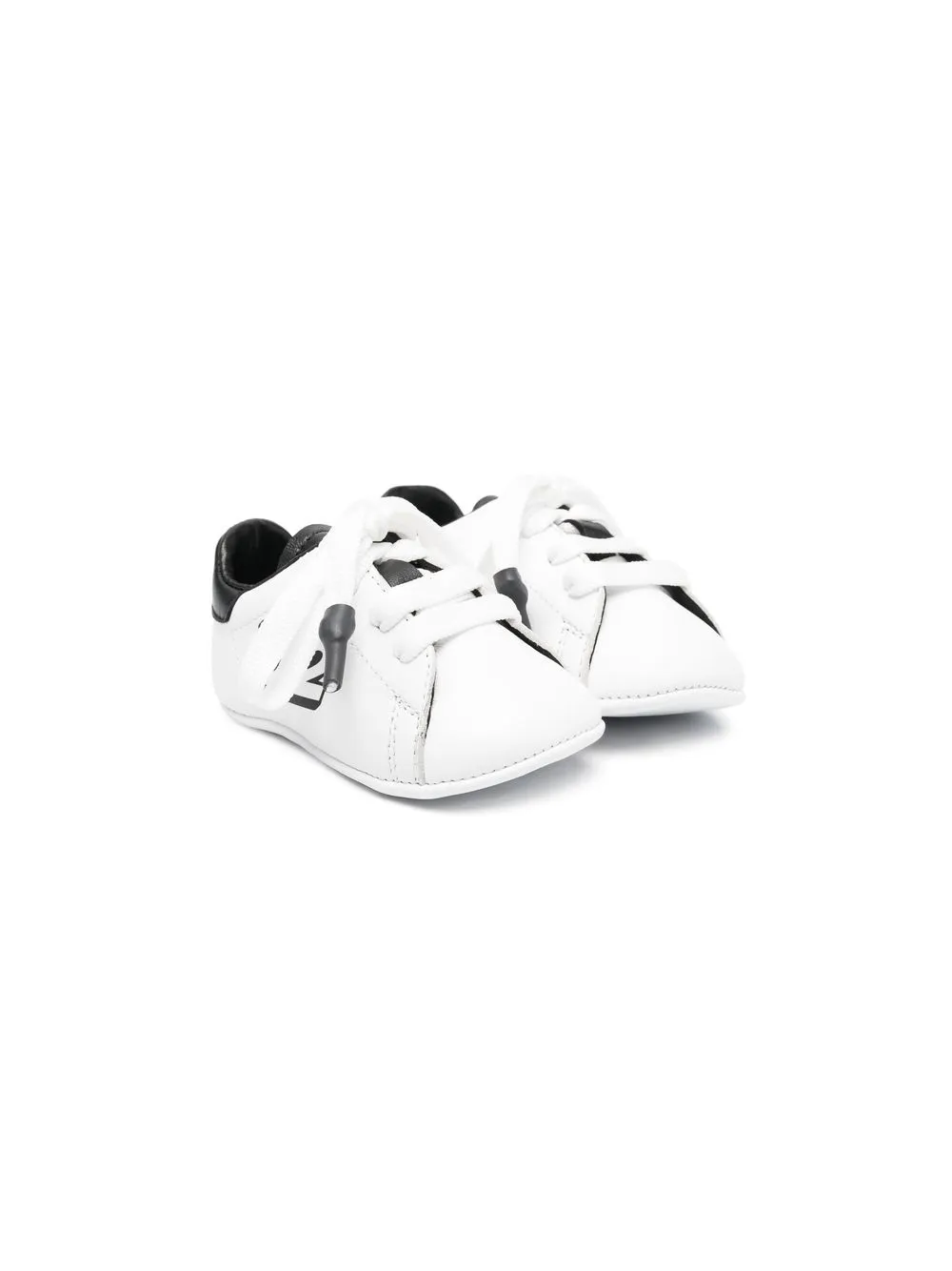 

Dsquared2 Kids tenis bajos con agujetas - Blanco